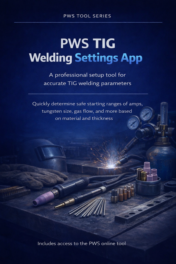 PWS TIG Welding Settings App