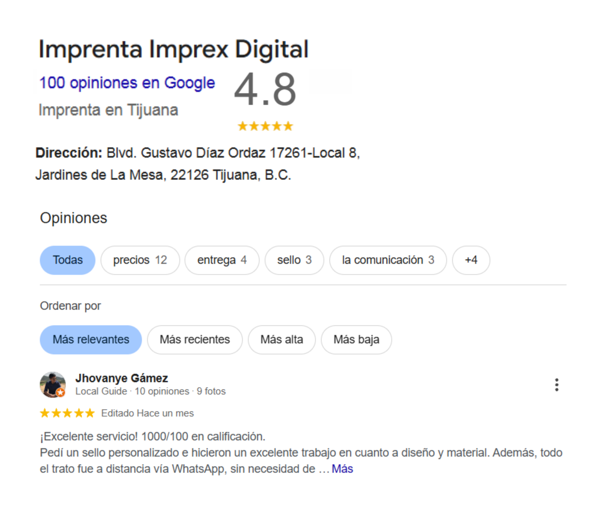 LA MEJOR IMPRENTA EN TIJUANA