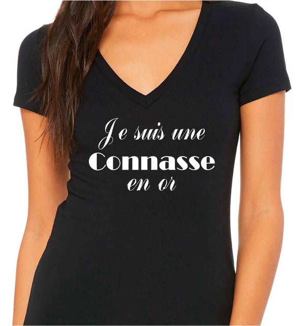 T-Shirt Femme « Je suis une Connasse en or »