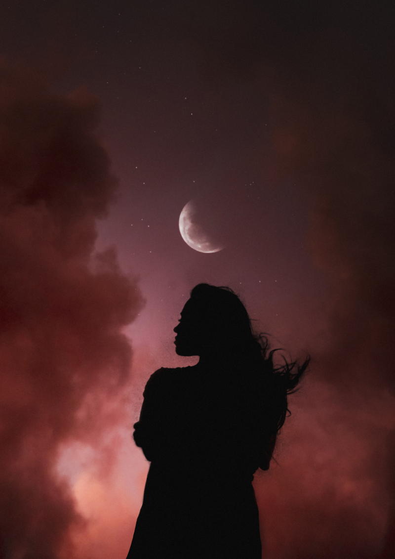 Der abnehmende Mond und der weibliche Zyklus