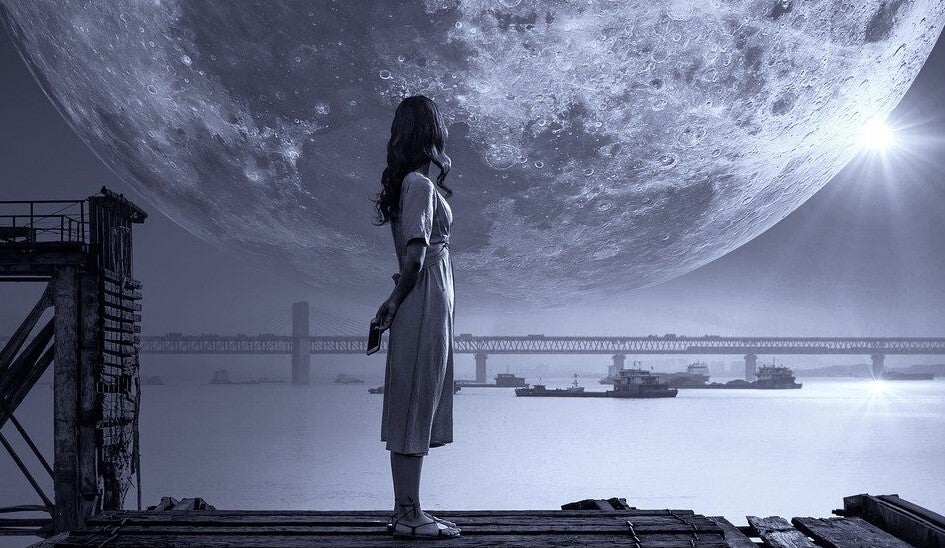 Verbindung weiblicher Zyklus und der Mond