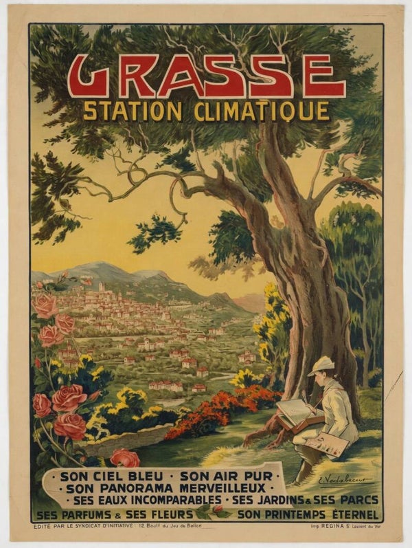 Grasse - Station Climatique (Grasse - Estación Climática). Cartel Turismo.