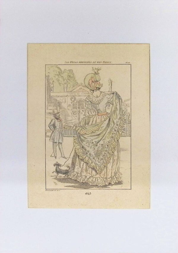 Les Modes Féminines du XIXᵉ Siècle - Pl. 23 (1845) | Moda Femenina Parisina 1840s. Moda