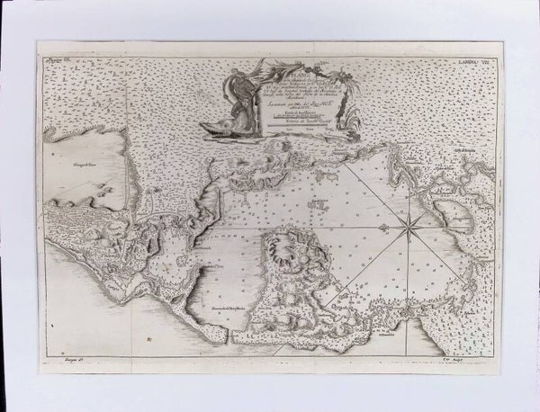 Plano de la Bahía de Cartagena – 1735 (Levantado por orden del Rey, Lámina VII). Mapas.