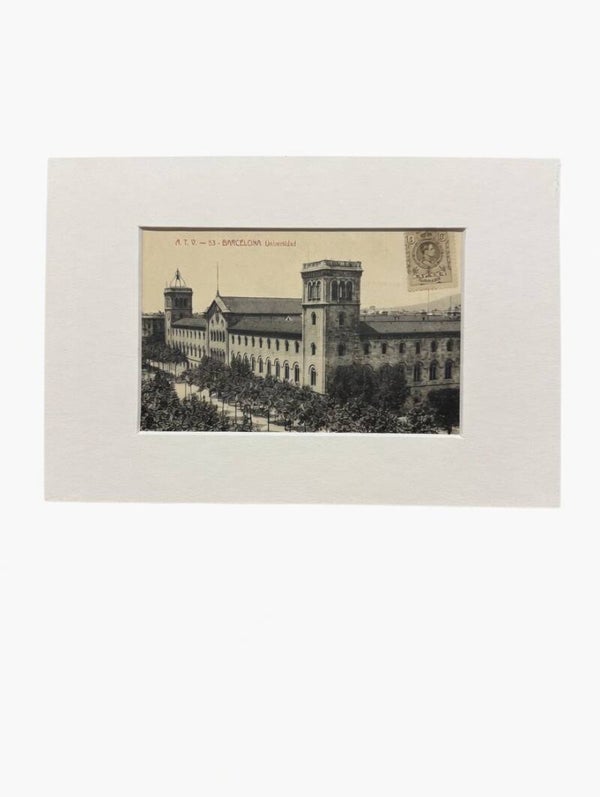 POSTAL ANTIGUA. BARCELONA. UNIVERSIDAD.