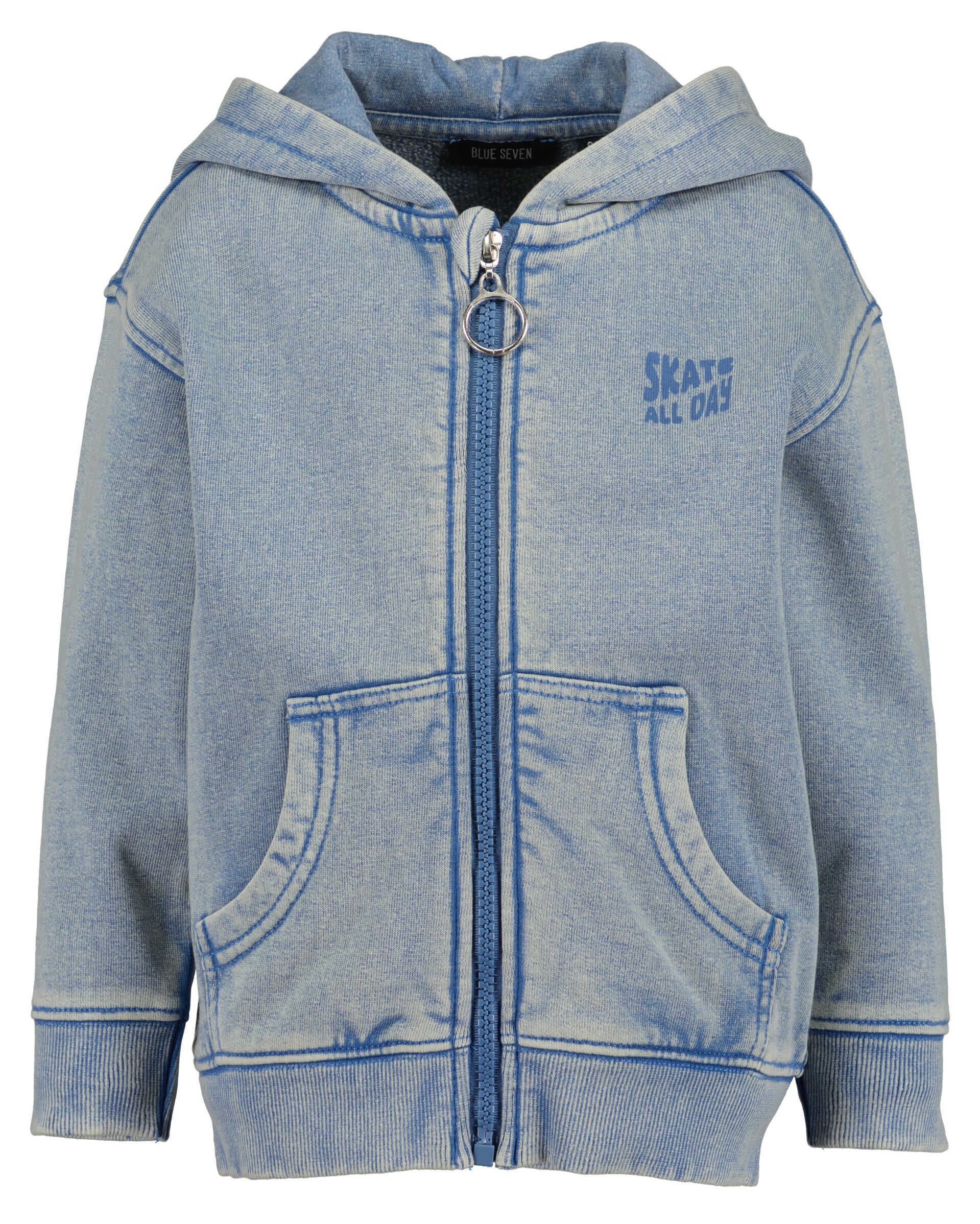Sweatshirt jack - blauw