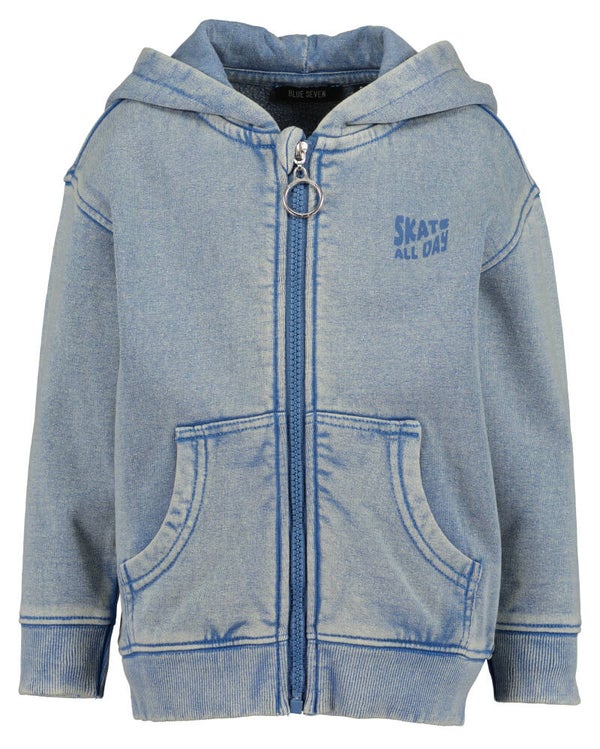 Sweatshirt jack - blauw