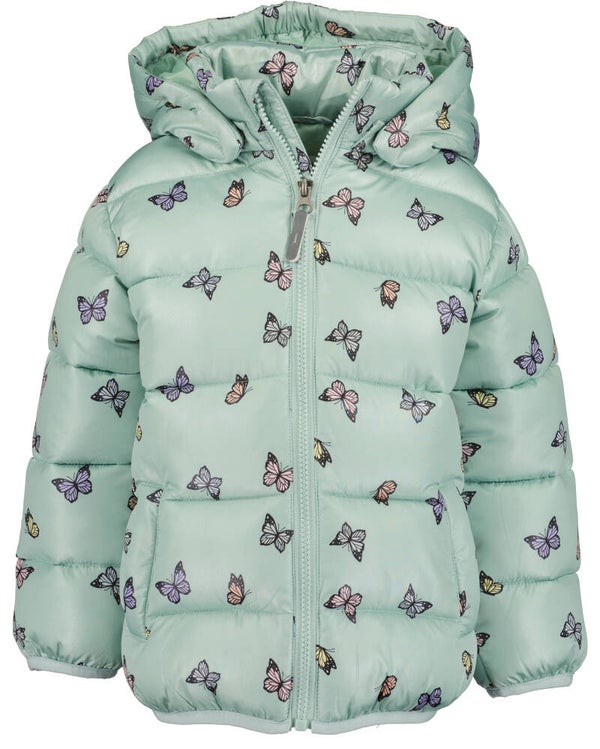 Winter jas met vlinders motief
