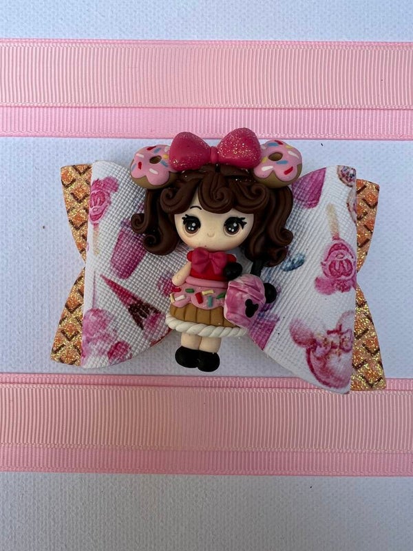 Fimo haarstrikje donut