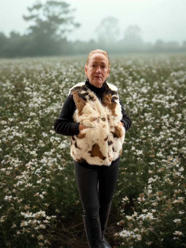 Koeien print bodywarmer