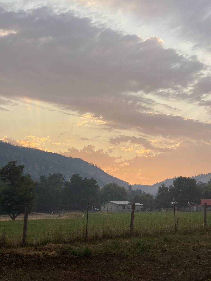 God painting pictures in the sky