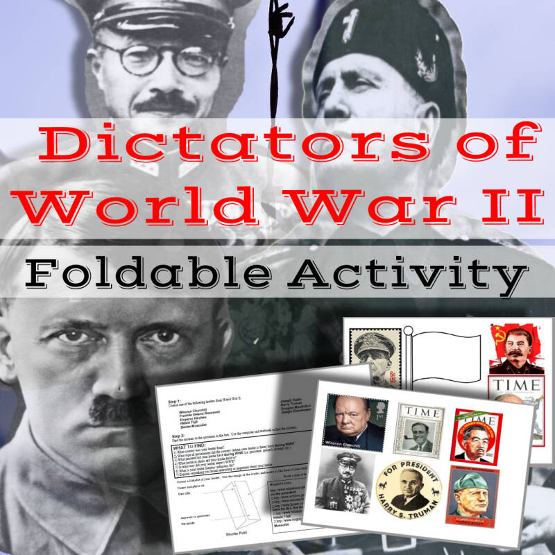 Dictators of World War II  Worksheet