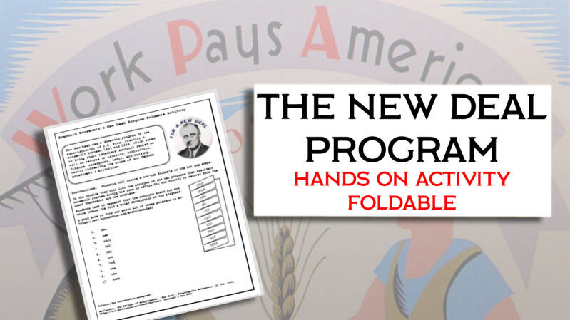 The New Deal Program Activity  Worksheet