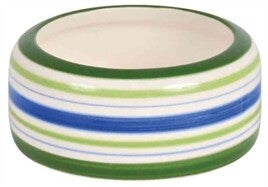 TRIXIE VOERBAK KONIJN STREEP GROEN / BLAUW / CREME