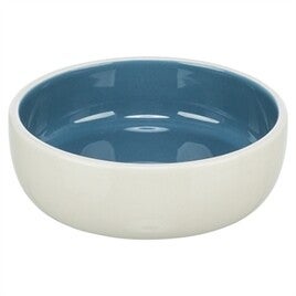 TRIXIE VOERBAK KAT KERAMIEK CREME / BLAUW