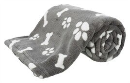 TRIXIE HONDENDEKEN KENNY FLEECE BOT / POOTJES GRIJS
