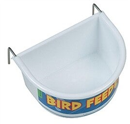 HAPPY PET VOERBAK HALF ROND WIT LARGE