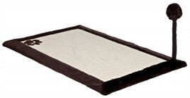 TRIXIE KRABMAT MET PLUCHE RAND BRUIN / NATUREL
