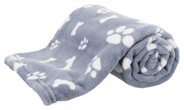 TRIXIE HONDENDEKEN KENNY FLEECE BOT / POOTJES BLAUW