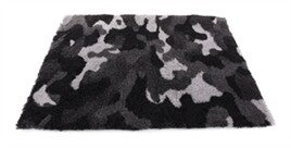 VETBED CAMOUFLAGE GRIJS GERECYCLED 100X75X2 CM