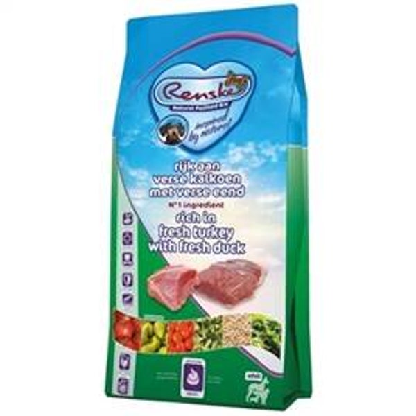 RENSKE SUPER PREMIUM ADULT KALKOEN / EEND 12 KG