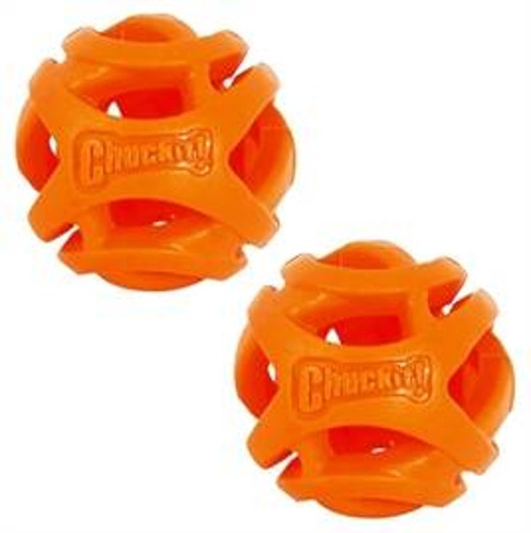 CHUCKIT BREATHE RIGHT FETCH BAL SMALL ORANJE 5 CM 2 ST