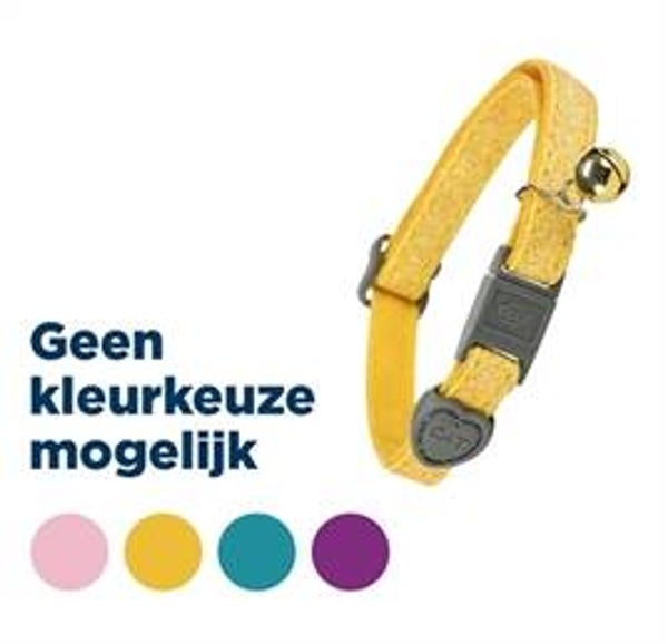 TRIXIE HALSBAND KAT GLITTER MET KUNSTSTOF SLUITING 4 ST