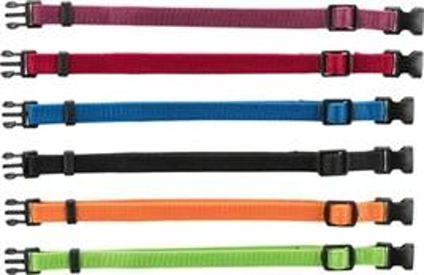 TRIXIE PUPPY HALSBAND SET ZWART/ROOD/BLAUW/APPEL/PAPAYA/ORCHIDEE 22-35 CM 6 ST