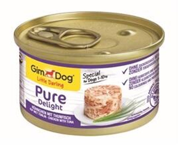 GIMDOG LITTLE DARLING PURE DELIGHT KIP / TONIJN 12X85 GR