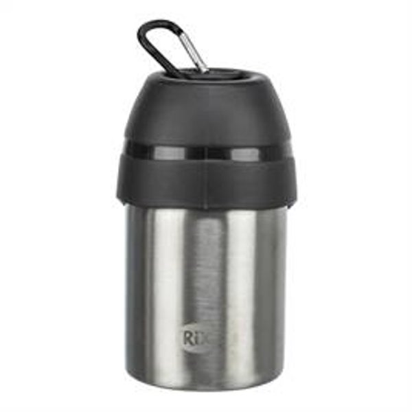 TRIXIE DRINKFLES RVS MET PLASTIC DRINKBAKJE ASSORTI