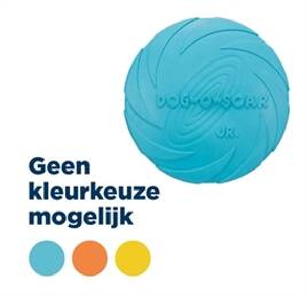 RUBBER FRISBEE DOG 0 SOAR ASSORTI 18 CM