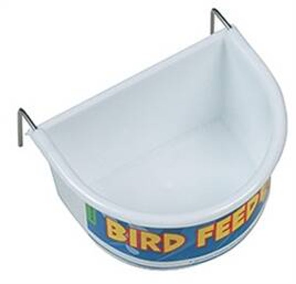 HAPPY PET VOERBAK HALF ROND WIT LARGE