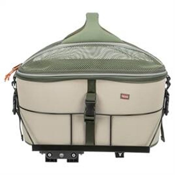 TRIXIE FIETSMAND VOOR BAGAGEDRAGER POLYESTER OLIJFGROEN / BEIGE
