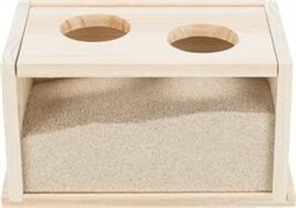 TRIXIE ZANDBAD VOOR MUIZEN / HAMSTERS HOUT