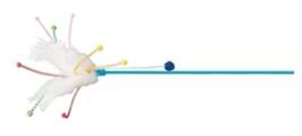 TRIXIE KATTEN SPEELSTOK MET VEREN