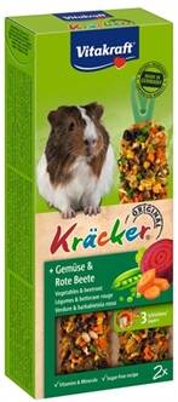 VITAKRAFT CAVIA KRACKER GROENTE 2 IN 1