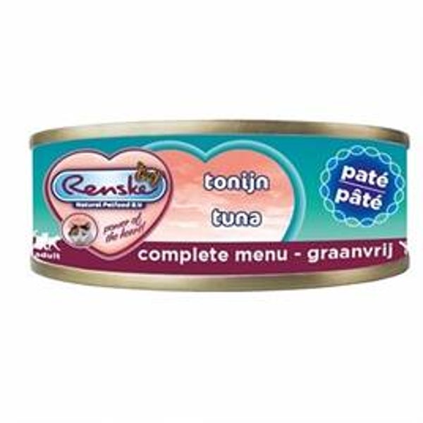 RENSKE VERS VLEES MAALTIJD KAT VERSE TONIJN PATÉ GRAANVRIJ 24X70 GR