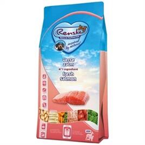 RENSKE SUPER PREMIUM ADULT ZALM GRAANVRIJ HYPOALLERGEEN 12 KG