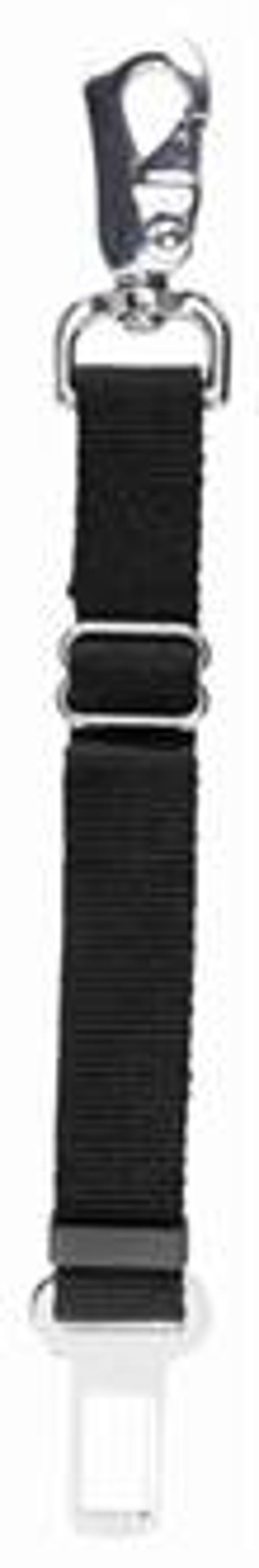 TRIXIE RESERVE KORTHOUDER MET KARABIJNHAAK ZWART 45-70X2,5 CM