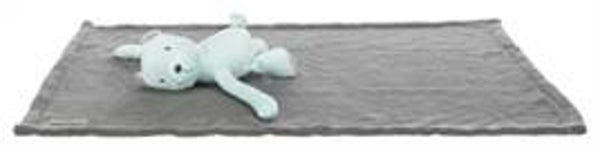 TRIXIE JUNIOR SPEELSET DEKEN EN BEER GRIJS / MINTGROEN