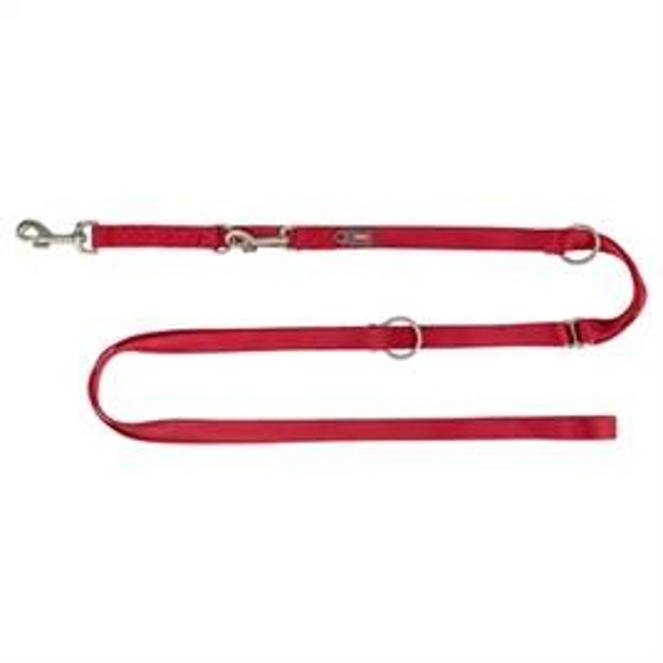 TRIXIE HONDENRIEM PREMIUM VERSTELBAAR ROOD 300X2 CM