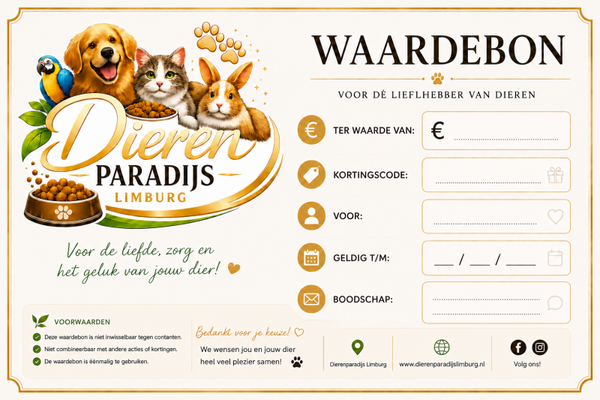 Dieren Paradijs Limburg Waardebon