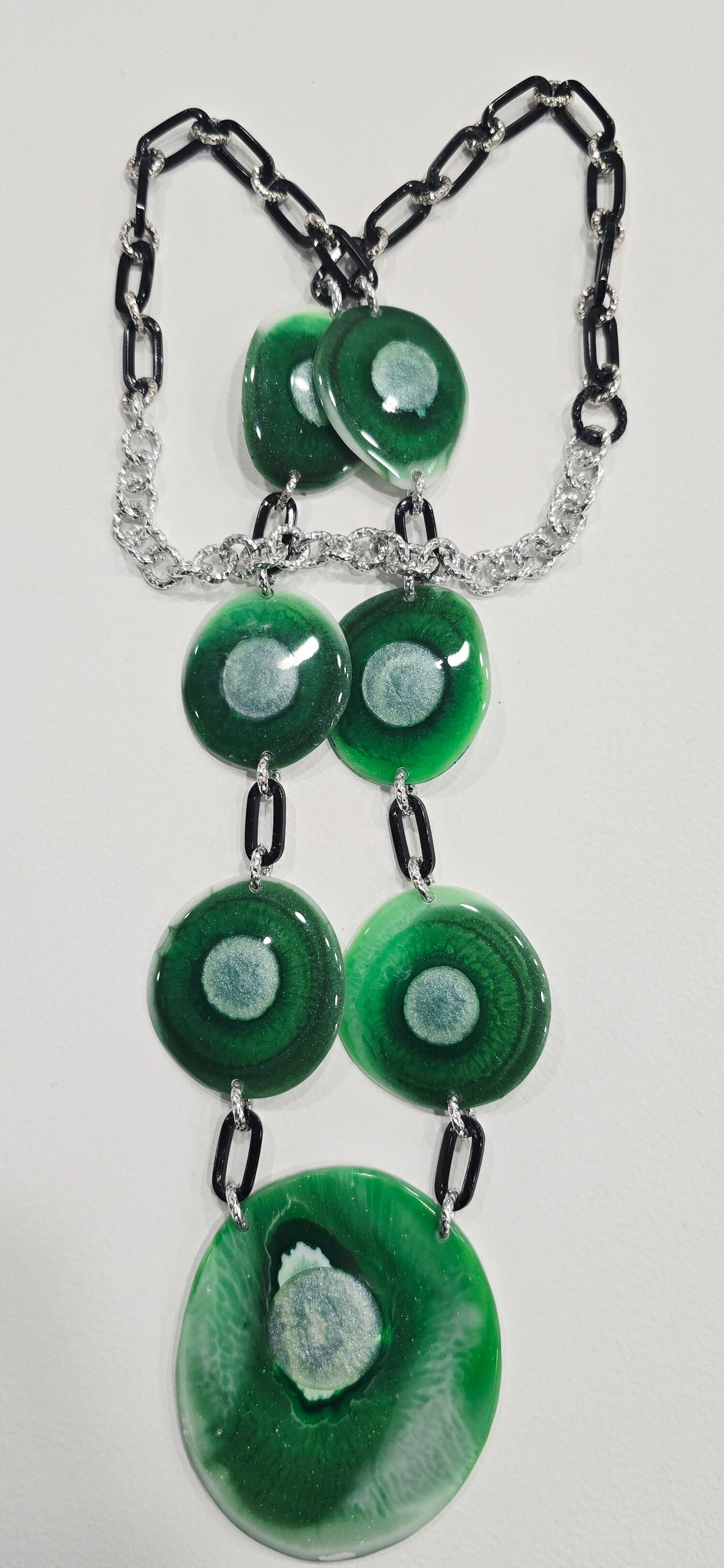 Collana lunga Verde