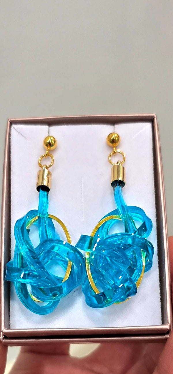 Linea Revolution: orecchini Caos (Azzurro)