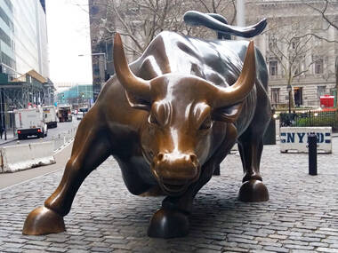 Charching Bull in Bowling Green Park