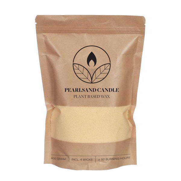 Kaarsenzand crème 400gr (4x lont inclusief)