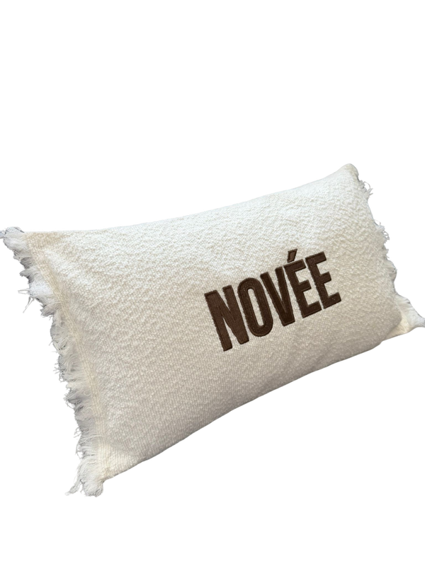 Kussen bouclé offwhite