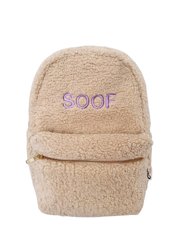 Rugzak teddy beige