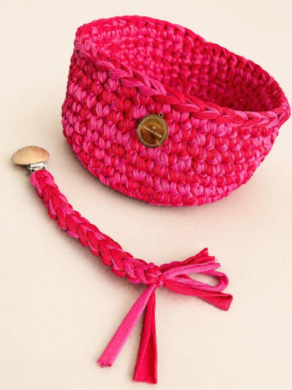 Crochet mandje - Femme en Fleurs