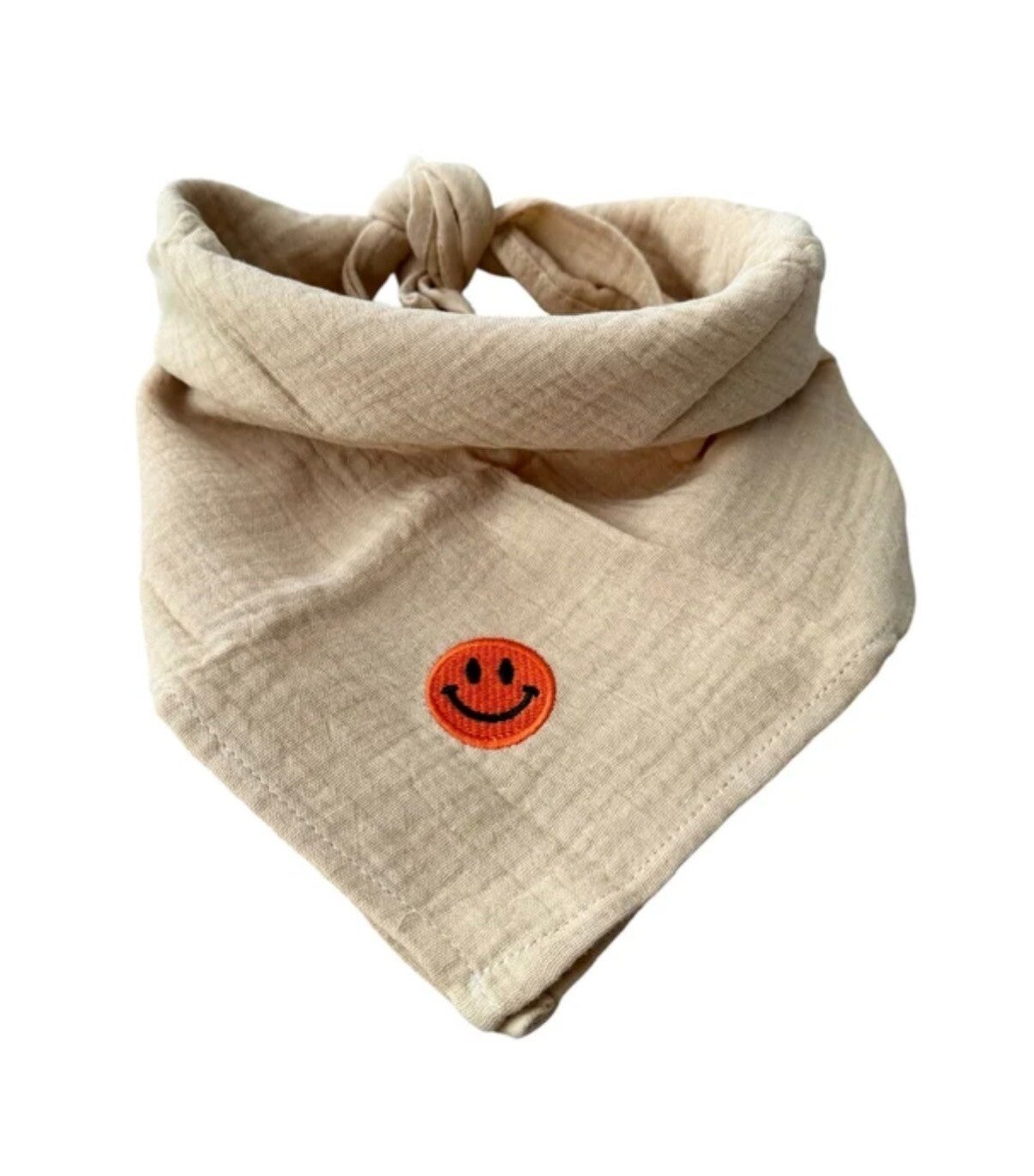 Bandana sjaaltje smiley - beige